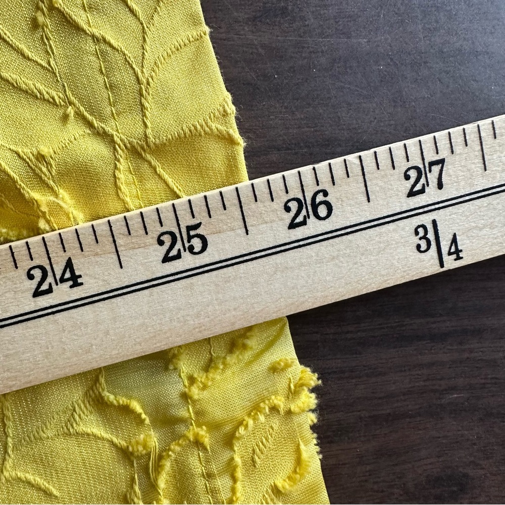 Who What Wear Yellow Textured A-Line Full Pleated Skirt Size 8 Cottagecore - Picture 5 of 8